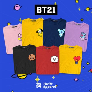 เสื้อยืดคอกลม B T 2 1 GT Characters | Thrift Apparel T-Shirtเสื้อยืด