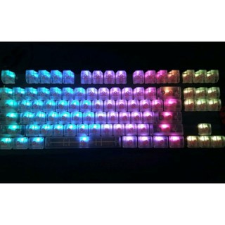 ภาพขนาดย่อของภาพหน้าปกสินค้าเซ็ตปุ่มคีย์แคป (Keycap) Abs สีใส / สีขุ่น / สีดำ Full size 104keys พร้อมส่ง จากร้าน luckymechanical บน Shopee ภาพที่ 3