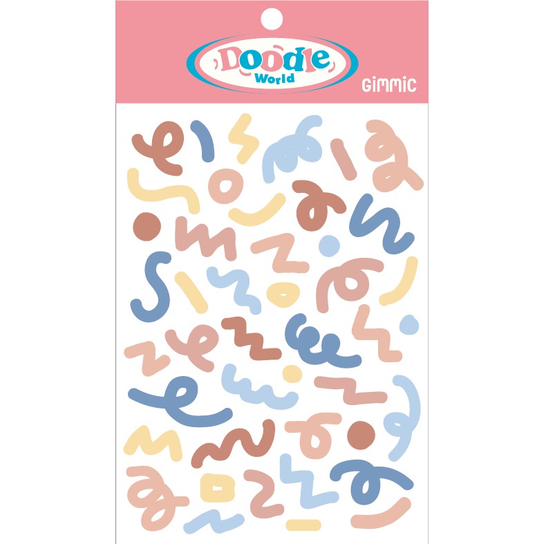 Sticker Sheet (Doodle World) สติกเกอร์ไดคัทแบบแผ่น by Gimmic | Shopee ...
