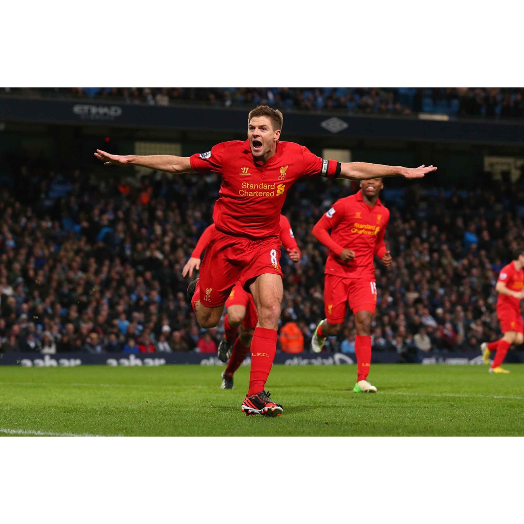 steven-gerrard-สตีเวน-เจอร์ราร์ด-โปสเตอร์ลิเวอร์พูล-liverpool-the-kop-ynwa-โปสเตอร์-poster-วอลเปเปอร์-ฟุตบอล-football