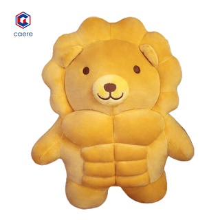 (Caere) Delicate Plush Toy Bread Big Muscle Bear Doll Universal Birthday Gifts