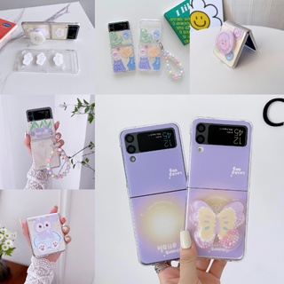 เคสโทรศัพท์มือถือ แบบพับได้ กันกระแทก ลายการ์ตูนดอกทิวลิป สําหรับ Samsung z Flip 3 zflip3 z Flip3