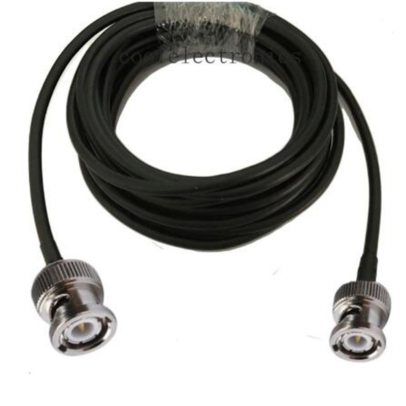 thumbnail interactive-video image 1 of 33ft BNC Coaxial Cable - RG58 50 Ohm With Male Connectors For CB Radio, Antenna Analyzer, CCTV 1 of 10