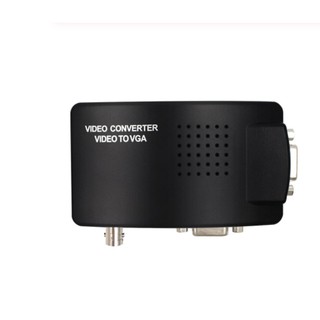 VGA BNC SVIDEO TO VGA Video Converter VGA OUT อะแดปเตอร์ BNC VGA Converter คอมโพสิตดิจิตอลสวิทช์กล่องกล่องสาย DC