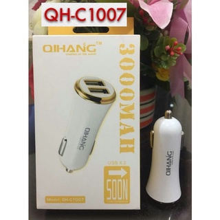 ส่งจากไทย ที่ชาร์ทในรถ หัวชาร์ท ที่ชาร์ท Car Charge QIHANG QH-C1007 USB X2 3000mAh พร้อมส่ง