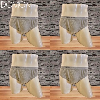 DOMON UNDERWEAR กางเกงในชักร่อง DOMON 4 ตัว/1 เซ็ต (เทา 4ตัว)