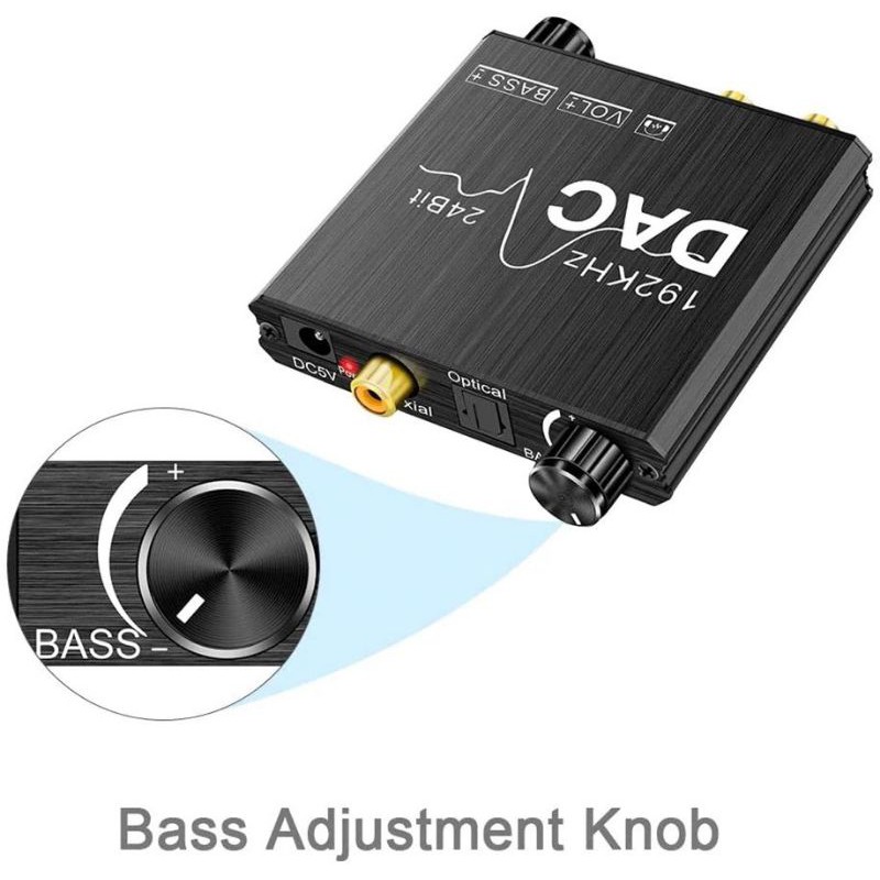 192khz-digital-to-analog-audio-converterพร้อมbass-ปริมาณ3-5มม-แจ็คหูฟังdac-converterพร้อมสายoptical