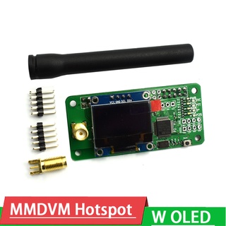Uhf VHF MMDVM Hotspot พร้อมจอแสดงผล OLED รองรับ P25 DMR YSF และเสาอากาศ สําหรับบอร์ดไวไฟ Raspberry Pi