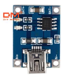 diy tc 4056 a แผ่นบอร์ดโมดูลชาร์จแบตเตอรี่ mini usb 5v 1a 18650 lithium พร้อมไฟ led แสดงสถานะ 4 . 5 v - 5 . 5v