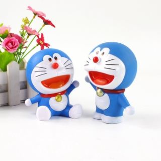 โมเดลตุ๊กตาฟิกเกอร์ Kawaii Doraemon ขนาด 8 ซม. 2 สไตล์ เหมาะกับของขวัญวันเกิด ของเล่นสําหรับเด็ก