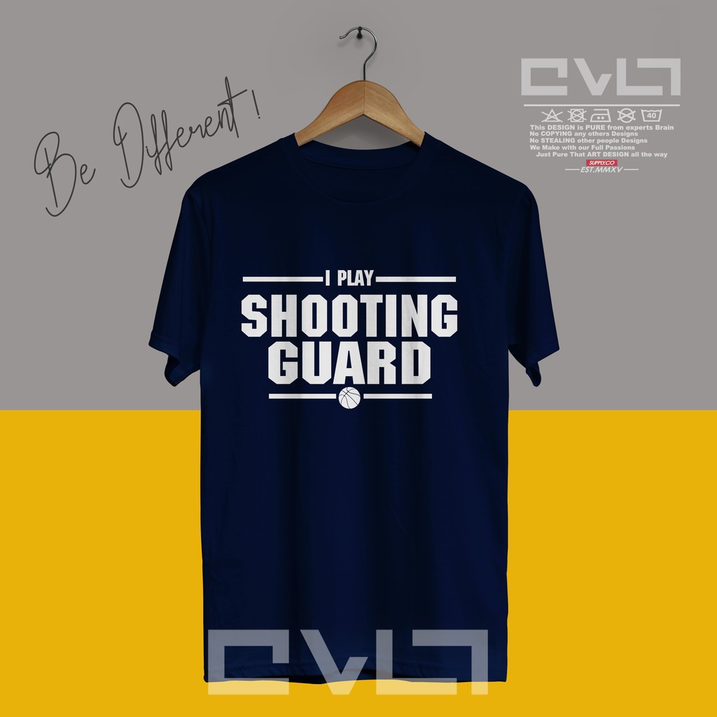 เสื้อยืด เสื้อกีฬาบาสเก็ตบอล ลาย I Play Shooting Guard NBA DBL IBL Cool