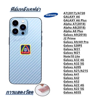 ภาพหน้าปกสินค้าฟิล์มกันรอยหลัง เคฟล่า Samsung A03S A22 4G/5G A52 A42 A41 A21 A20S A32 4G/5G Note10 Lite M31 M21 S20FE A6Plus A8 A8Plus ที่เกี่ยวข้อง