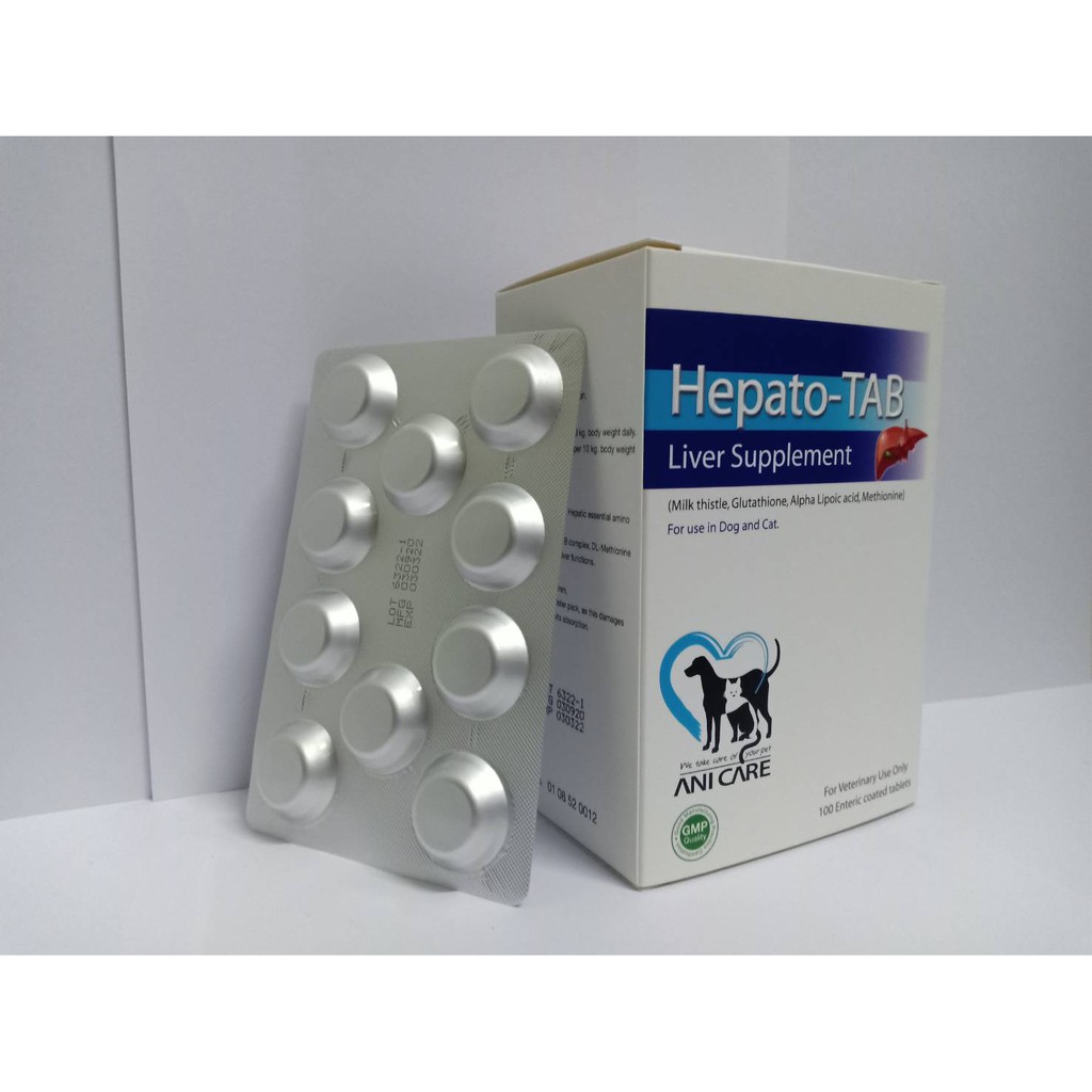 แบ่งขาย-hepato-tab-วิตามินบำรุงตับ-เสริมการทำงานของตับ-สุนัข-แมว-เลขทะเบียน-01-08-52-0012