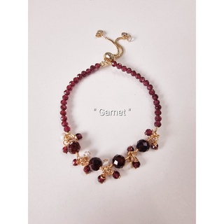 ข้อมือหินนำโชค AD003FW_GARNET "โกเมน"