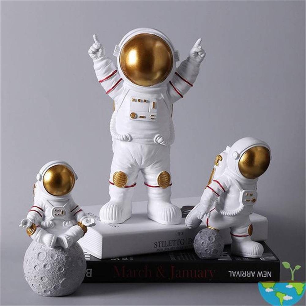 รูปปั้น-spaceman-ประติมกรรมของเล่นเพื่อศึกษาเดส์กท็อปตกแต่งบ้านนักบินอวกาศ