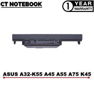 BATTERY ASUS K55 A45VS F55V F55VD A75A A75D A75V A75VM K45A K45D K45N K45V / แบตเตอรี่โน๊ตบุ๊ค ASUS ประกัน 1 ปี พร้อมส่ง