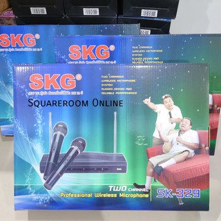ภาพขนาดย่อของภาพหน้าปกสินค้าSKG ไมโครโฟนไร้สาย ไมค์ลอยคู่ พร้อมเครื่องรับสัญญาณ รุ่น SK-329 /SK-328/SK-803 จากร้าน squareroom_online บน Shopee