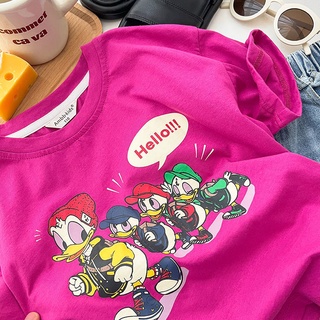 [Babycat] พร้อมส่ง เสื้อยืดแขนสั้นลําลอง ผ้าฝ้าย ลายมังกร แฟชั่นฤดูร้อน สไตล์เกาหลี และญี่ปุ่น สําหรับเด็กผู้หญิง 2022