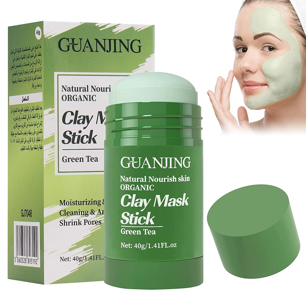 ส่งจากไทย-โคลนมาสก์หน้า-guanjing-organic-clay-mask-stick-40g-รหัส-52034-สูตรช่วยลดสิว-ดูดซับสิ่งสกปรกตกค้าง-โคลนมาส์