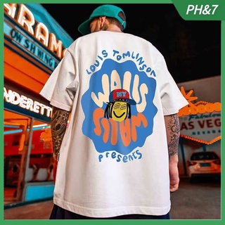เสื้อยืดแขนสั้นลําลอง พิมพ์ลายตัวอักษร ทรงหลวม แฟชั่นฤดูร้อน สําหรับผู้ชาย 2022