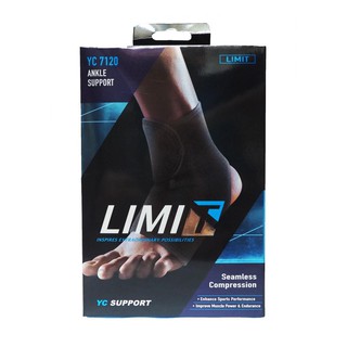 LIMIT ANKLE SUPPORT ปลอกประคองข้อเท้า ลดการกระแทก อาการปวดกล้ามเนื้อ ข้อเท้า เอ็นร้อยหวาย YC 7120 แพ็ค 2 ชิ้น