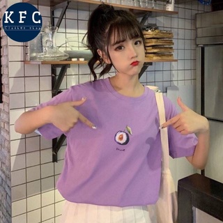 ภาพขนาดย่อของสินค้าKFC เสื้อยืด ลายผลไม้    มี 7 สี ผ้านิ่ม ใส่สบาย F001