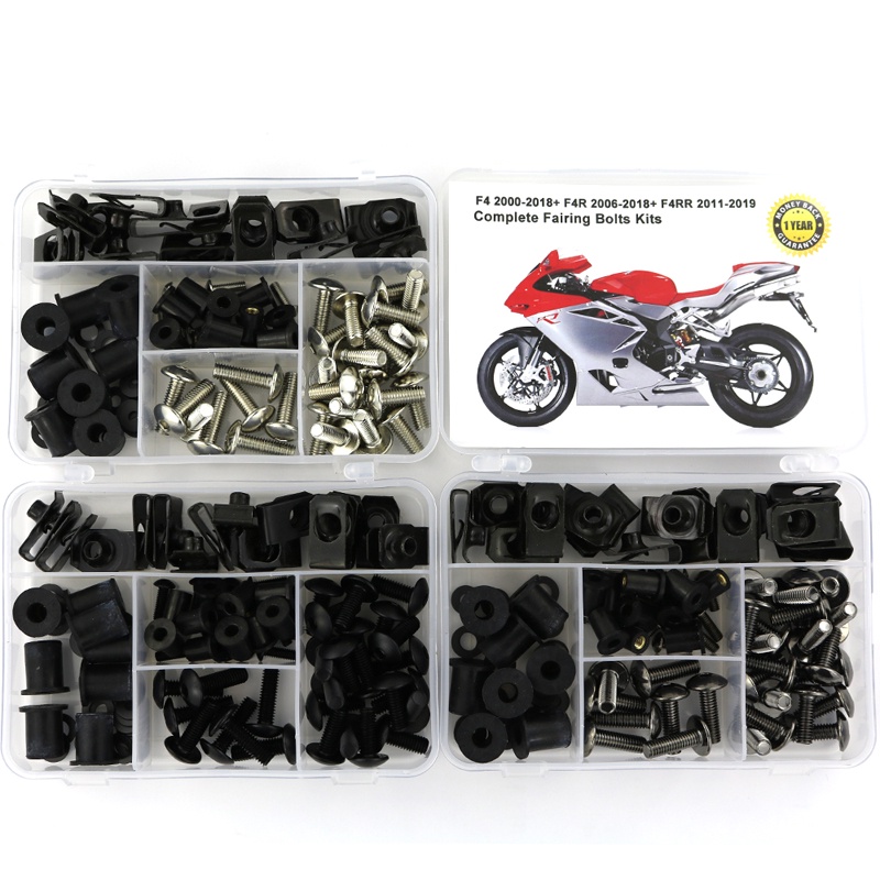 Motorcycle Fairing Bolt Kit Universal - Complete Set Of Screws