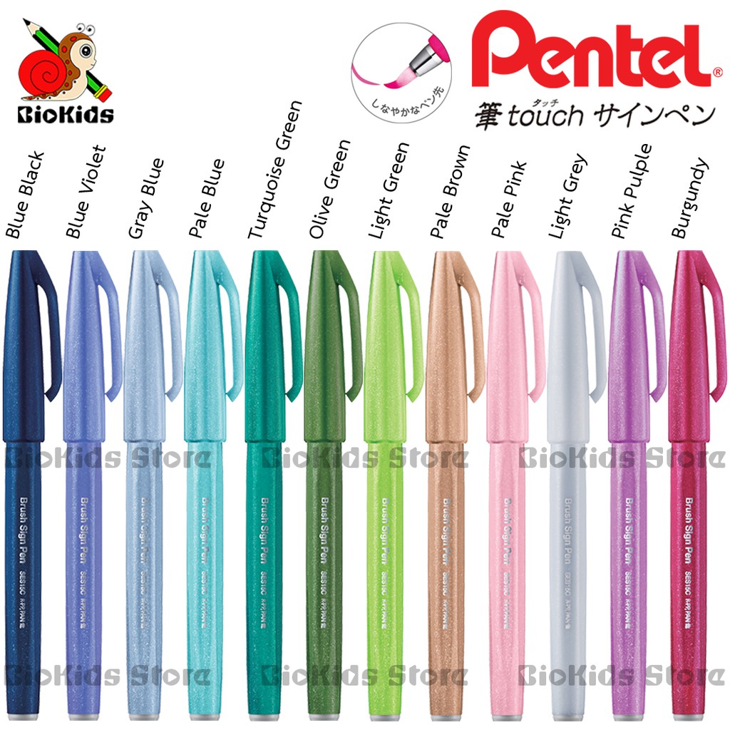 Pentel Fude Touch Brush Sign Pen [Part 2/2] | Shopee Thailand