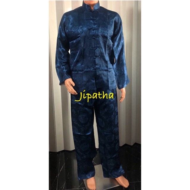 ภาพหน้าปกสินค้าชุดกังฟูผู้ชาย ชุดจีนผู้ชาย เสื้อแขนยาว+กางเกงขายาว มี 4 สี จากร้าน ji.patha บน Shopee