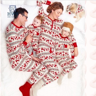 ชุดนอนคริสมาสพ่อแม่ลูก มือสองสภาพใหม่มากใส่ถ่ายรูปครั้งเดียว
