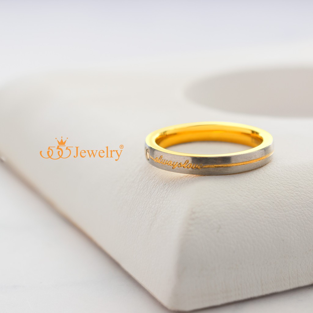 555jewelry-แหวนแฟชั่นสแตนเลส-ตกแต่งเพชร-cz-พร้อมสลักคำว่า-always-love-รุ่น-555-r062-แหวนผู้หญิง-แหวนสวยๆ-r23