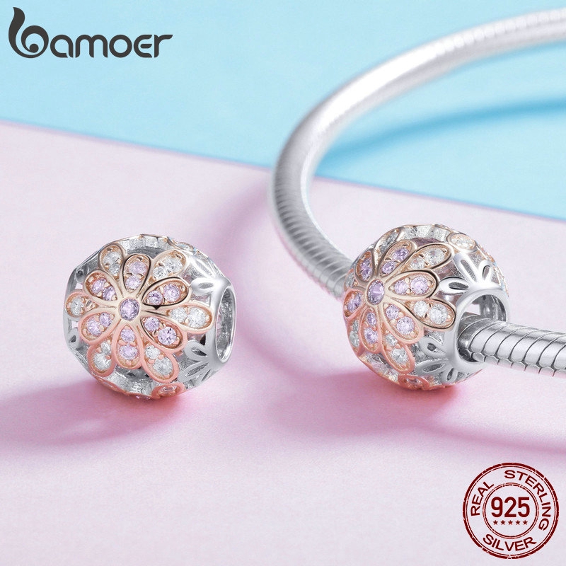 bamoer-rose-gold-ดอกไม้ลูกปัด-fit-สำหรับสร้อยข้อมือ-charm-diy-925-silver