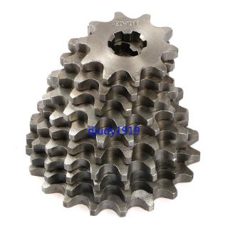 Front Engine Sprocket #420 10-19T Teeth 17mm For 420 Chain  สเตอร์หน้า420 10-19ฟัน แกน17มิล พร้อมปริ้นล็อค