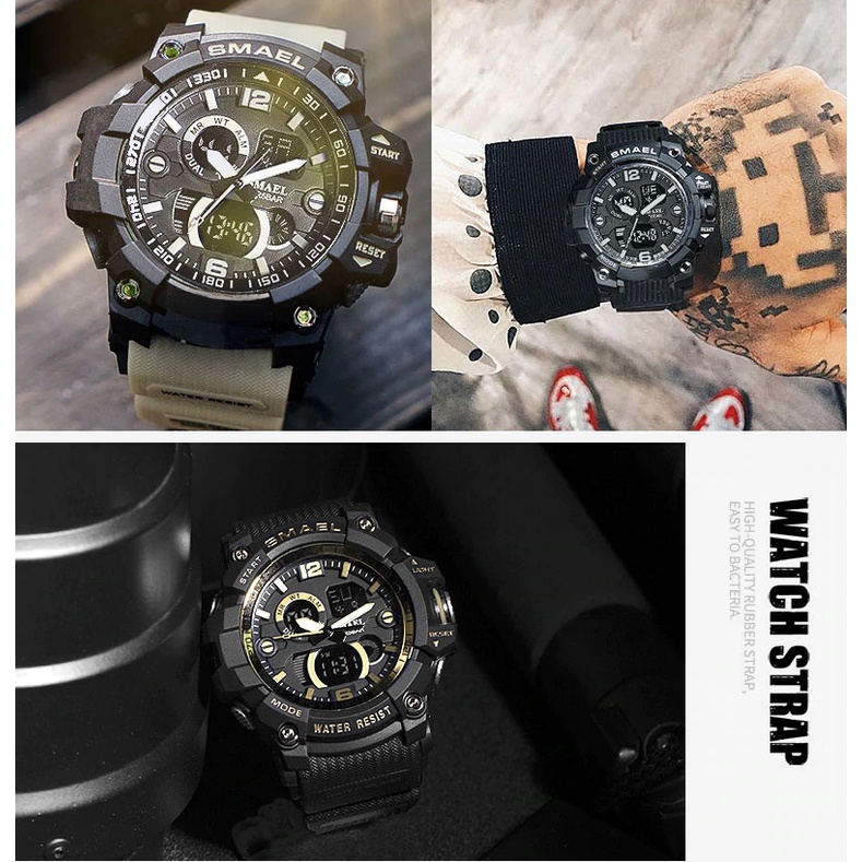 ภาพสินค้าUCOBUY พร้อมส่ง นาฬิกา SMAEL SKMEI 2รุ่น รุ่น 1545 /1617 นาฬิกาข้อมือผู้ชาย นาฬิกาดิจิตอล Sports Watch กันน้ำ100% มีชำระเงินปลายทาง จากร้าน ucobuy บน Shopee ภาพที่ 6