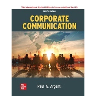 (C221) CORPORATE COMMUNICATION (ISE) ผู้แต่ง : PAUL A. ARGENTI 9781265092252