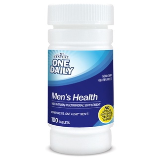 ภาพหน้าปกสินค้าOne Daily Men\'s Health (100 Tablets) New formula - 21st Century วิตามินรวมสำหรับผู้ชาย ที่เกี่ยวข้อง