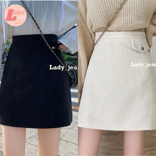 ภาพขนาดย่อของภาพหน้าปกสินค้าLady_jeans 0065 ( ลด 30.-)กระโปรงลูกฟูก แต่งกระเป๋าหน้ากระโปรงทรงเอผู้หญิง สีครีม สีดำ สีน้ำตาล จากร้าน lady_jeans บน Shopee ภาพที่ 5