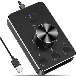 USB Volume Control Knob ลำโพงคอมพิวเตอร์ Controller One-Click Mute และ3ปริมาณโหมดการควบคุมเสียงปรับ