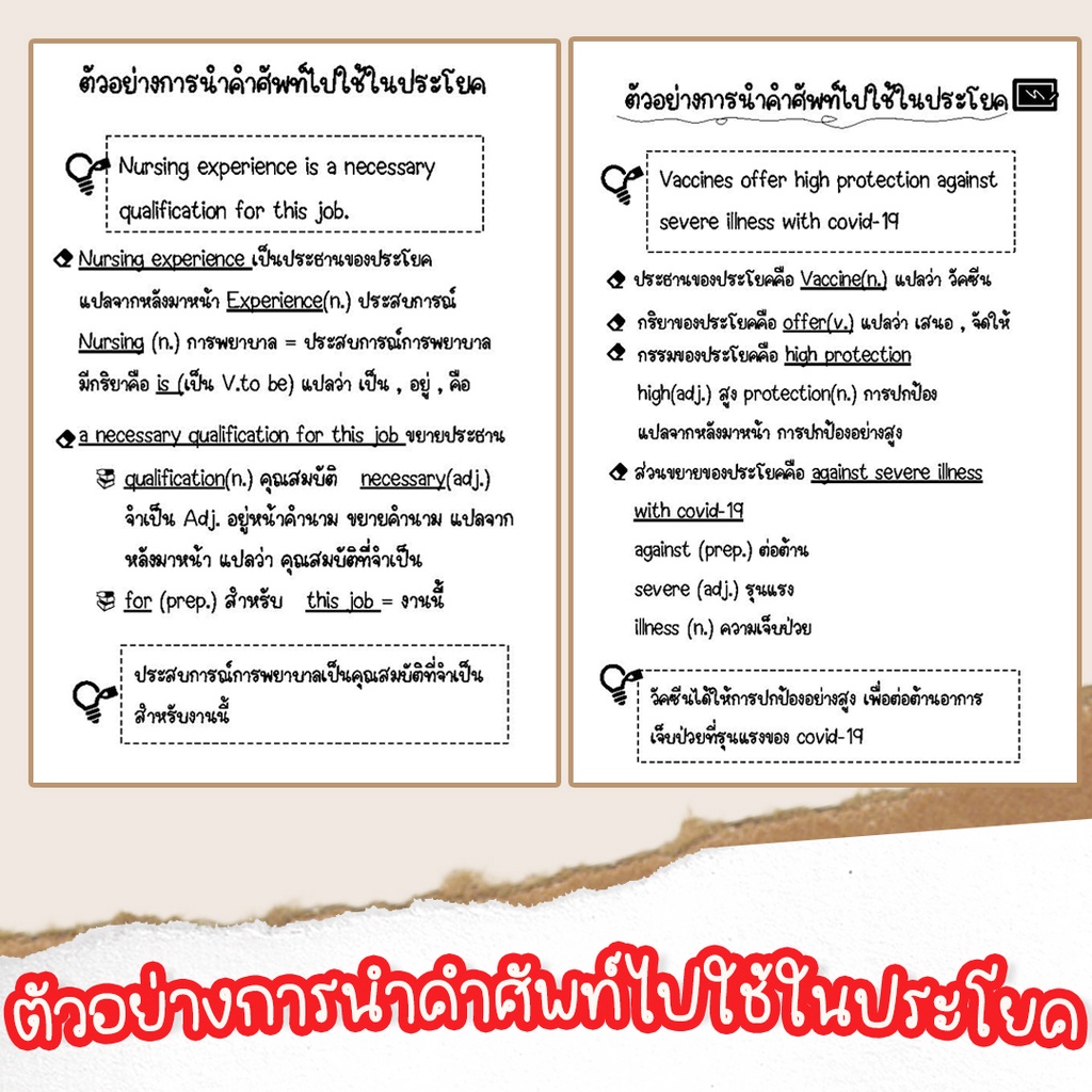 หนังสือรวมคำศัพท์สอบราชการ