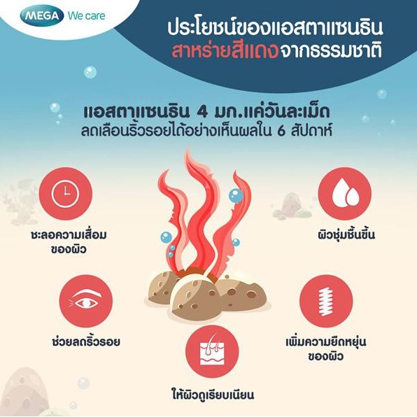 mega-wecare-astax-4-mg-30-เม็ด-เมก้า-สาหร่ายแดง-ช่วยดูแลผิวให้กลับมาดูอ่อนเยาว์-และสุขภาพแข็งแรง