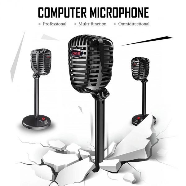 oker-microphone-ไมค์คอม-รุ่น-m813-ไมโครโฟน-คอมพิวเตอร์-ตั้งโต๊ะ-รูปทรงคลาสสิก