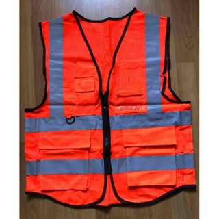 ภาพขนาดย่อของภาพหน้าปกสินค้าF09a Reflective Vestเสื้อกั๊กสะท้อนแสง Safety Vest (ผ้าตาข่าย) จากร้าน subeixu บน Shopee