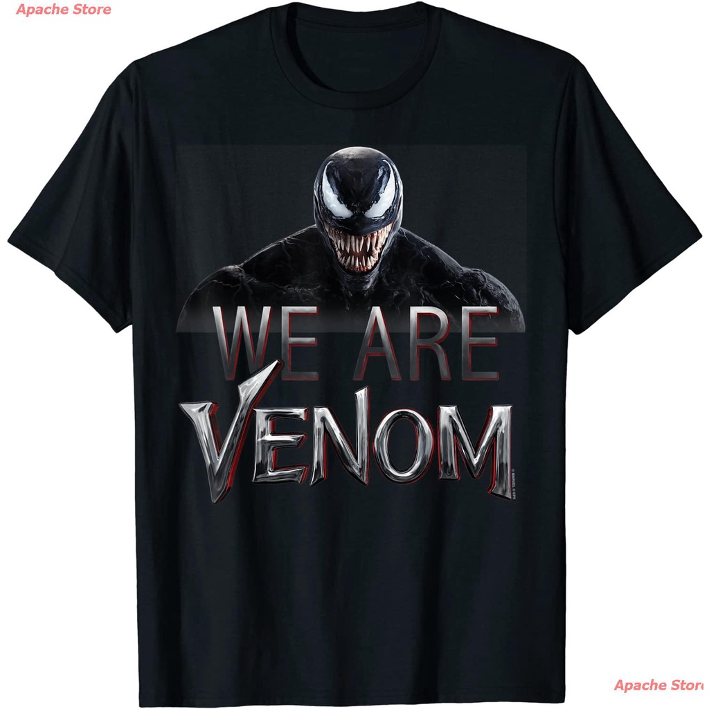 เสื้อยืดลำลองเสื้อยืดลำลอง-marvel-venom-we-are-venom-big-grin-t-shirt-sports-t-shirts-to4xl