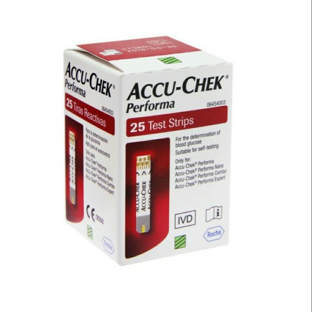 accu-chek-แผ่น-ตรวจ-perfor-25ชิ้น-แดง-ใช้สำหรับตรวจน้ำตาลในร่างกาย