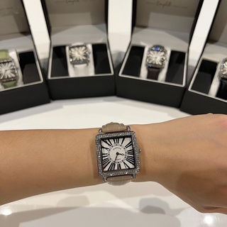 minimal square watch (silver) นาฬิกาหรู นาฬิากาแฟชั่น นาฬิกาเซเลป