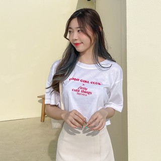 Live127# เสื้อคัตตอล มีหลายสี “Good gril” สไตล์เกาหลี Dream Big Tshirt โอเวอร์ไซน์ สาวอวบใส่ได้ พร้อมส่ง คอกลม ผ้านุ่ม