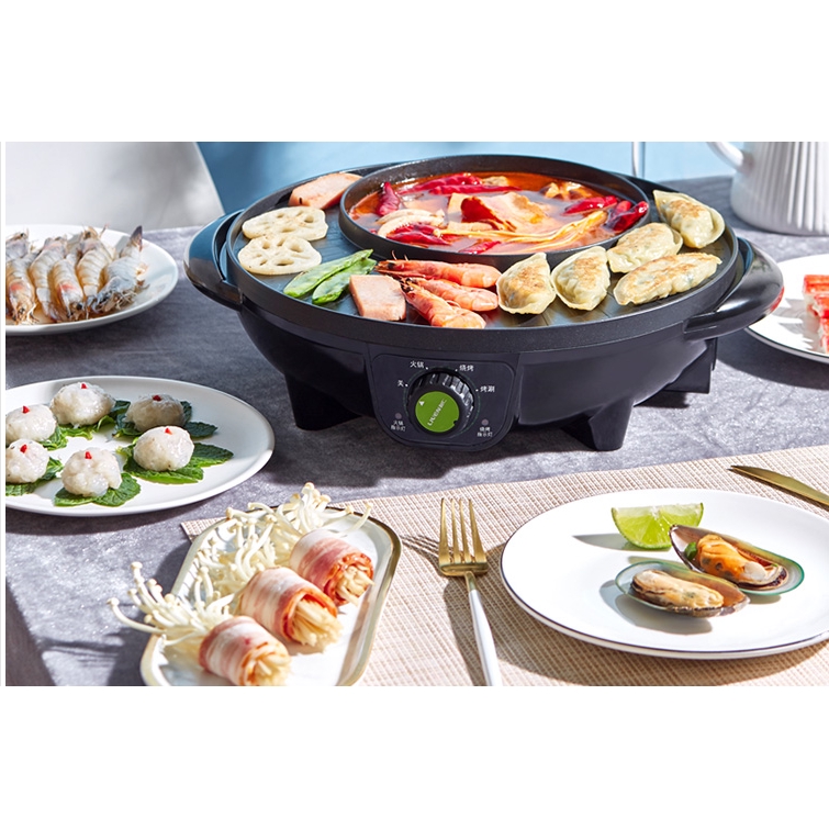 xiaomi-liven-เตาย่างบาร์บีคิว-2-in-1-hot-pot-bigsale