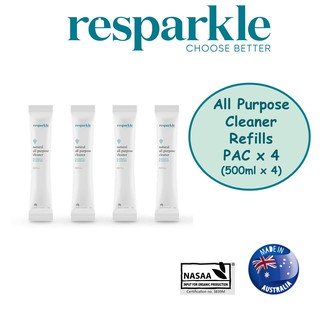 สินค้า resparkle รีฟิลผลิตภัณฑ์ทำความสะอาดเอนกประสงค์ แพค 4 ชิ้น (500ml x 4)