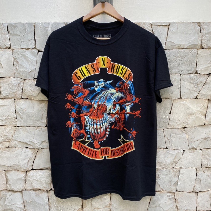 เสื้อวง-guns-and-roses-รับประกันแท้-100-นำเข้าจาก-usa