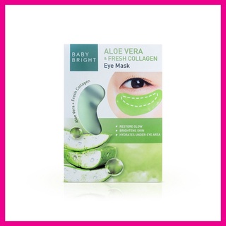 ภาพขนาดย่อของภาพหน้าปกสินค้าBABY BRIGHT - Aloe Vera & Fresh Collagen Eye Mask (1 Pair) แผ่นมาส์กตา จากร้าน eveandboy บน Shopee ภาพที่ 1